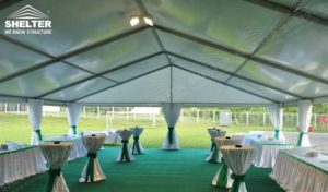 party tent - 10x24 small wedding gathering - Ukraine wedding marquees - wedding receptions - pure white wedding tent - Shelter grass wedding canopy for sale (1)