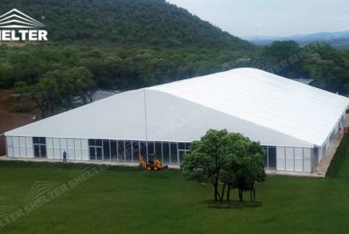 arched tent warehouse - warehouse structrues - storage building - warehouse hall - aluminum warehouse structure - curve tent - arcum tent - arch roof tents - custom design marquee - wedding maruqees - Tent canopy for promotion - Shelter aluminum structures for Sale (10)