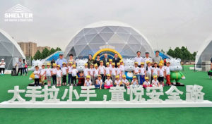 geodesic tents - dome tent- exhibition marquee - sphere event canopy - BMW Children's Traffic Safety Education Camp (3)