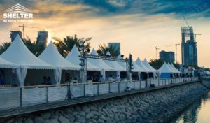 shade tents - Qatar International Boat Show (QIBS) - temporary structure for souvenir sales booth - pagoda tents - gazebo tent - Shelter small marquee for sale (4gdgfh)_Jc (3)