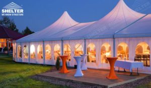 large party tent - mixed party tents - large wedding marquees - gazebo tent - classic a roof marquee - Shleter aluminum party structures for sale (4)