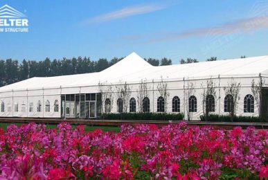 mega tent  - mixed party tents - large wedding marquees - gazebo tent - classic a roof marquee - Shleter aluminum party structures for sale (8)